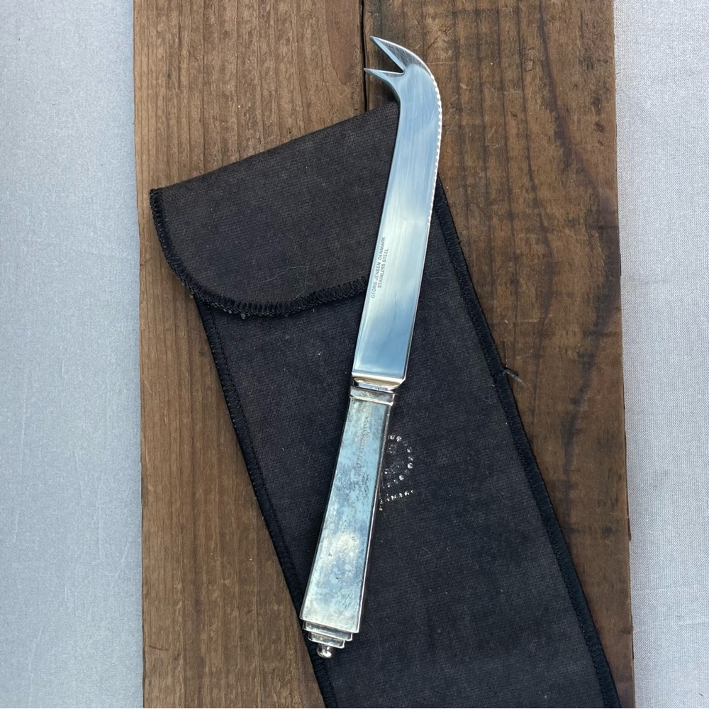 RARE Vintage Sterling Silver Cheese Knife Georg Jensen Denmark